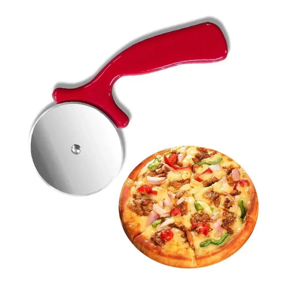Radełko nóż do pizzy i ciasta ze stali nierdzewnej