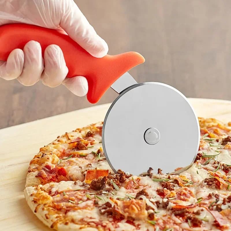 Radełko nóż do pizzy i ciasta ze stali nierdzewnej
