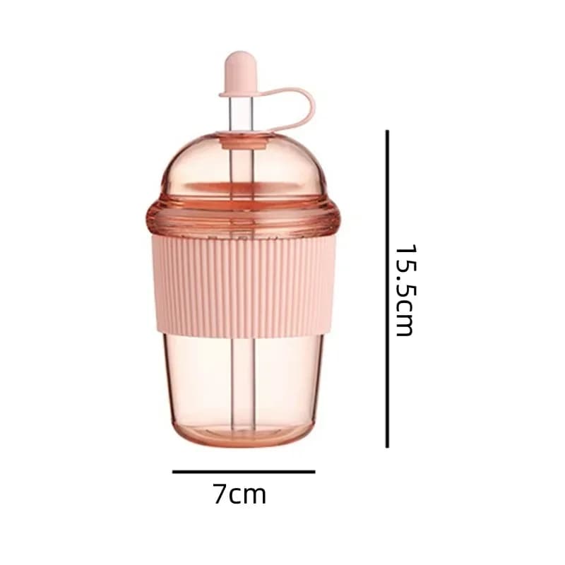 Kubek ze słomką 430 ml, bidon na wodę i napoje