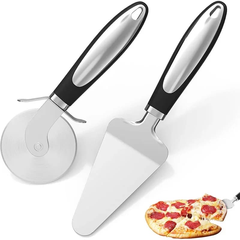 Okrągły nóż do pizzy ze stali nierdzewnej – radełko do ciasta