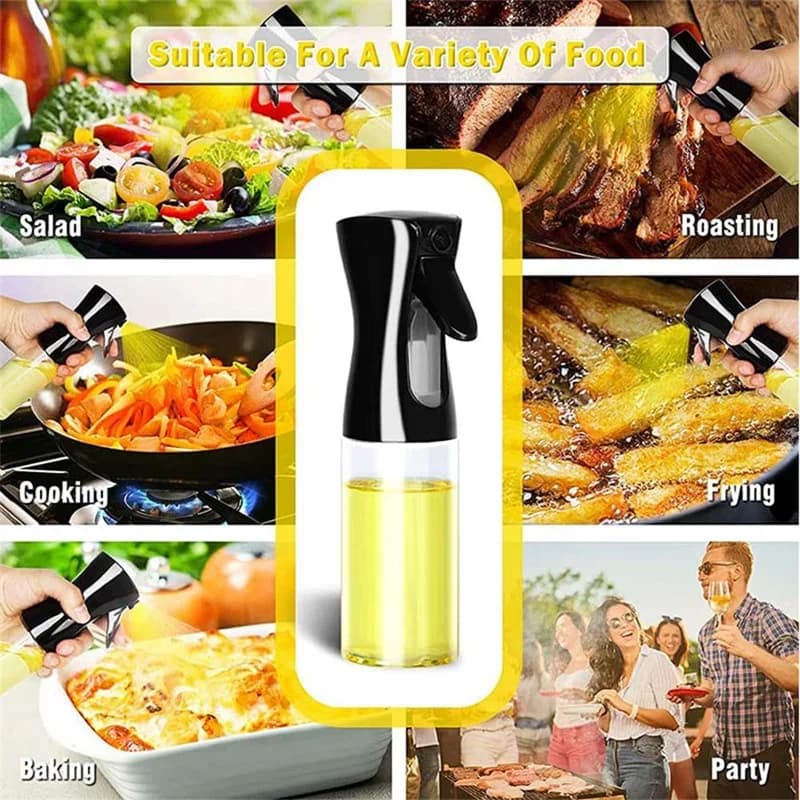 Dozownik z atomizerem do oliwy i oleju 100/200/300/500 ml, spray do frytkownicy beztłuszczowej