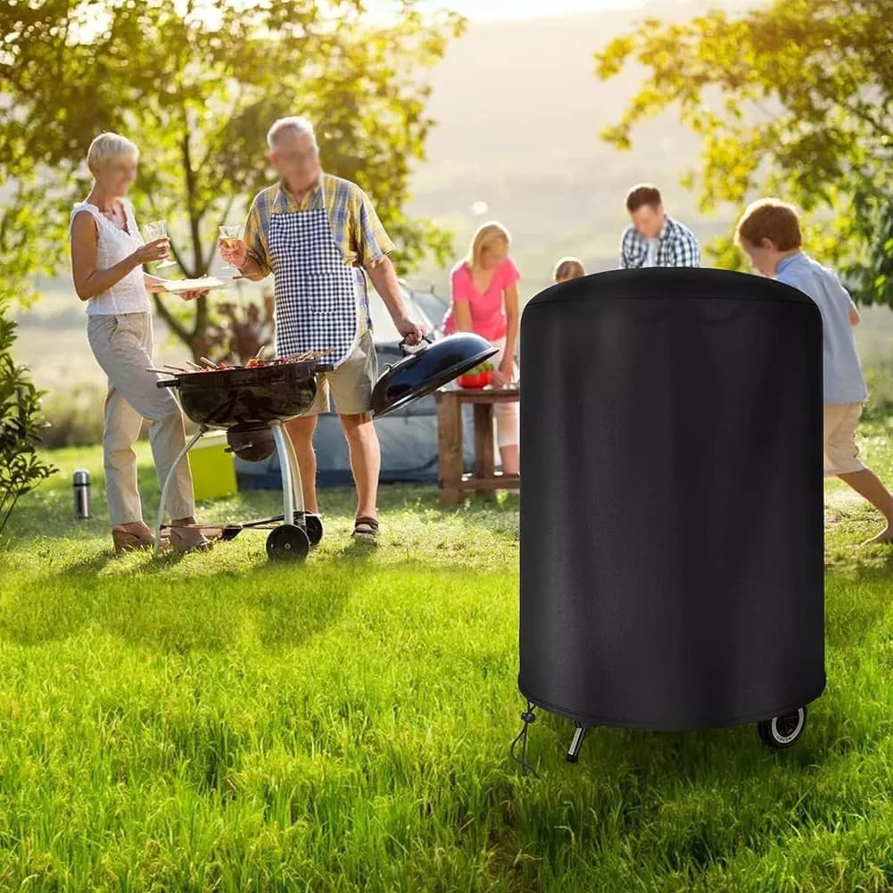 Wodoodporny pokrowiec na grilla okrągłego Raweao do Weber 57 cm, tkanina Oxford