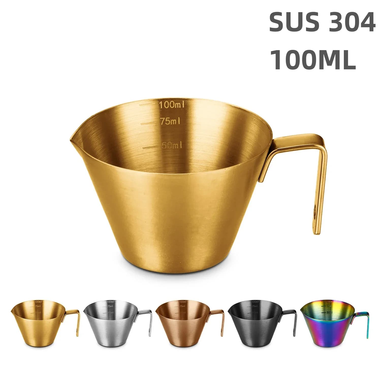 Kubek miarowy do espresso ze stali nierdzewnej 304 ze skalą