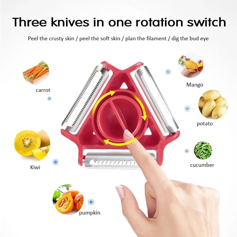 Zestaw obieraczek kuchennych 3w1 Magic Trio – 1/3 szt.