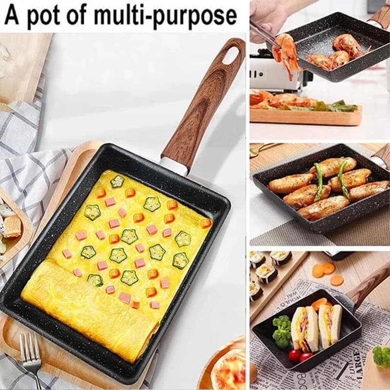 Patelnia do omletów Tamagoyaki japońska prostokątna nieprzywierająca