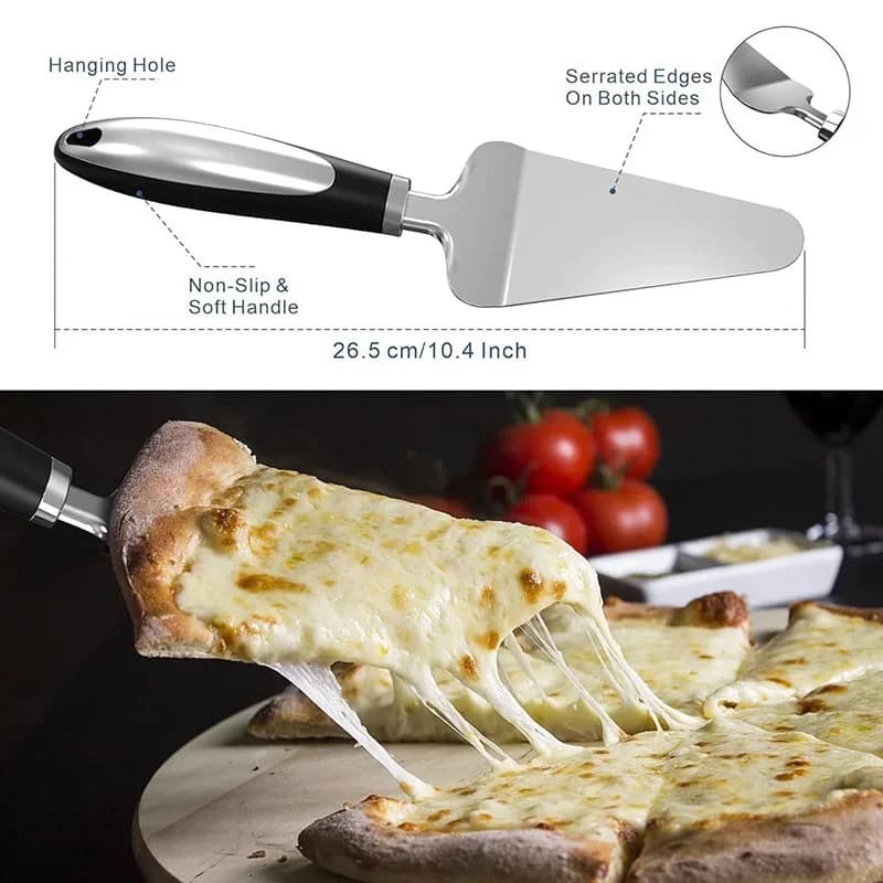 Okrągły nóż do pizzy ze stali nierdzewnej – radełko do ciasta